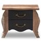 Baxton Studio Romilly Black and Oak-Finished Wood 2-Drawer Nightstand 146-8175 - alternate 10